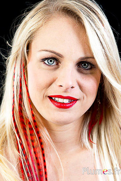 Extensions synthétiques - 40 cm, clip 3 couleurs - rouge